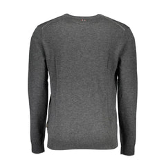 Napapijri Gray Wool Men Sweater - Sweaters