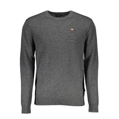 Napapijri Gray Wool Men Sweater - Sweaters