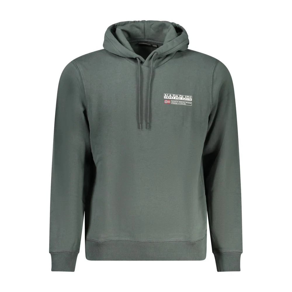Napapijri Green Cotton Men Sweater - Hoodies