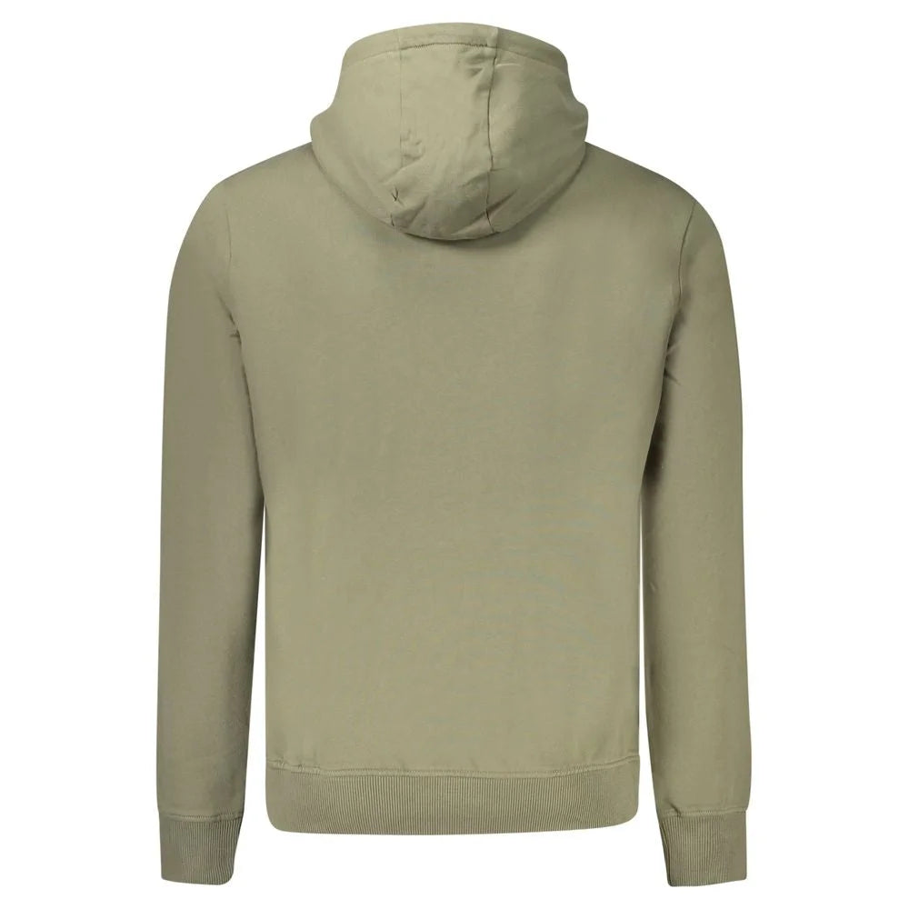 Napapijri Green Cotton Men Sweater - Hoodies