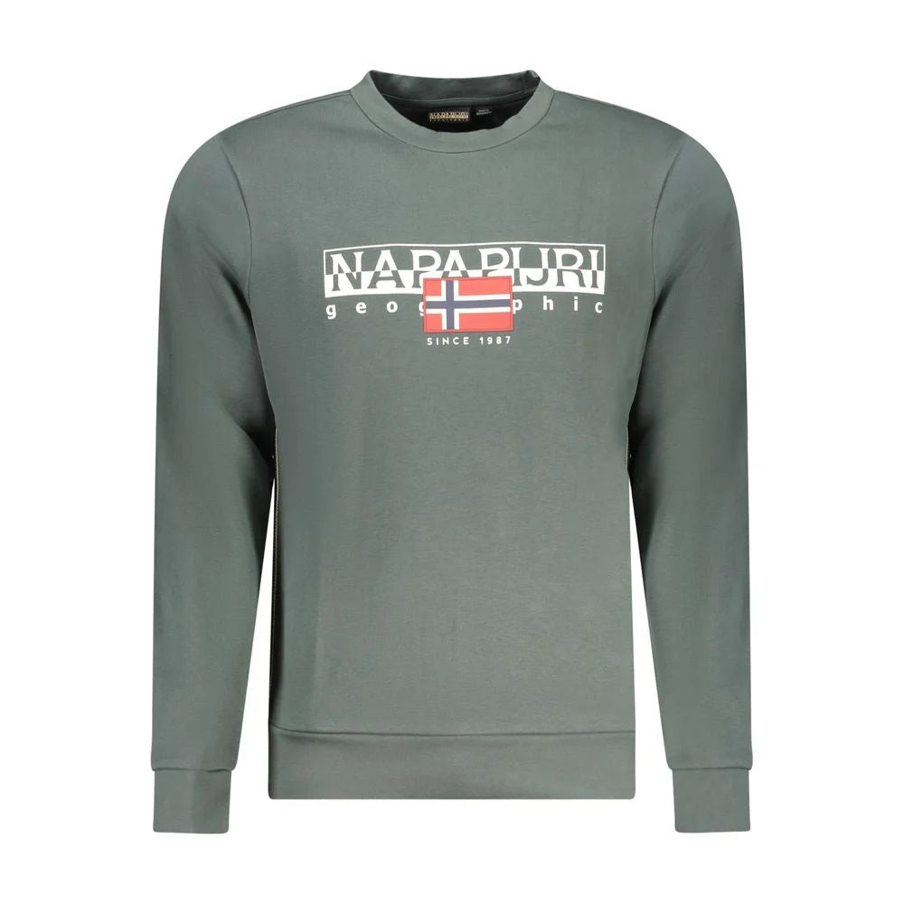 Napapijri Green Cotton Men Sweater - S