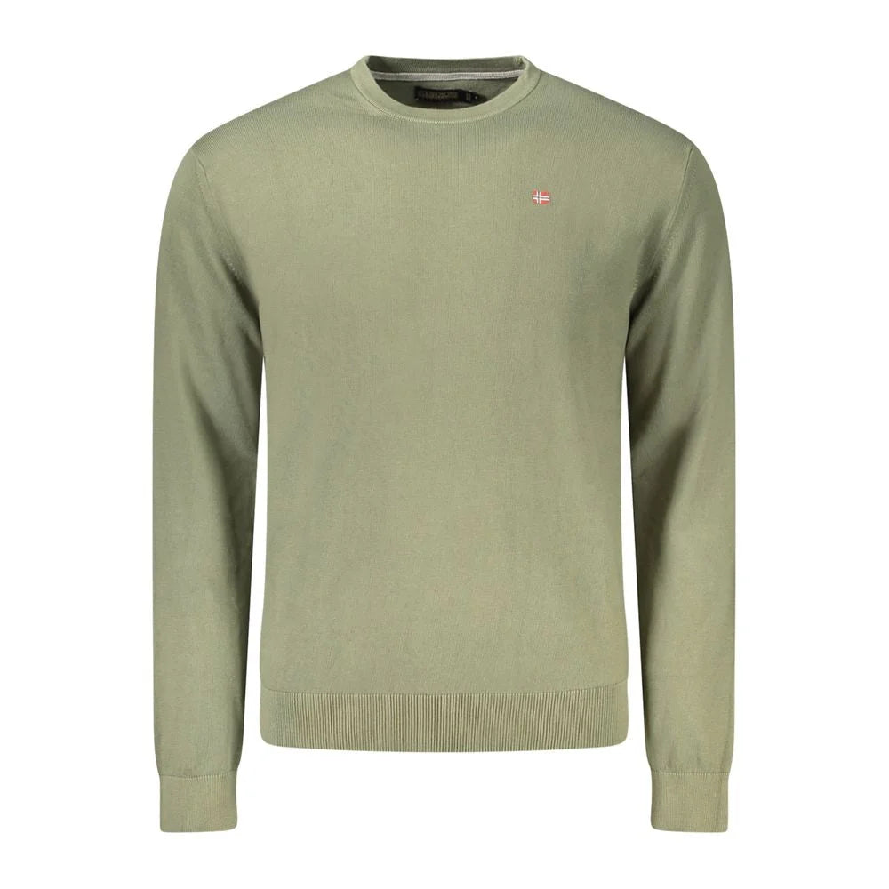 Napapijri Green Cotton Men Sweater - Sweaters