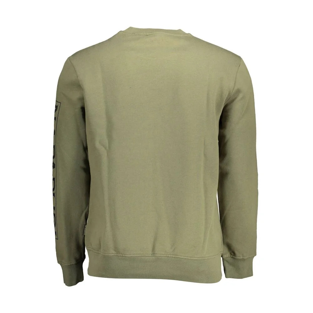 Napapijri Green Cotton Men Sweater - Sweatshirts