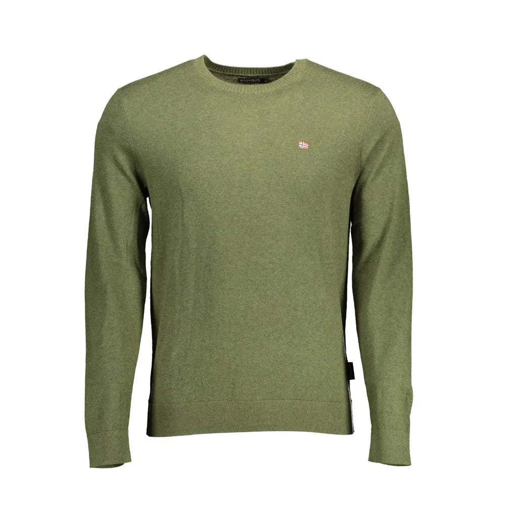 Napapijri Green Cotton Men Sweater - XXL