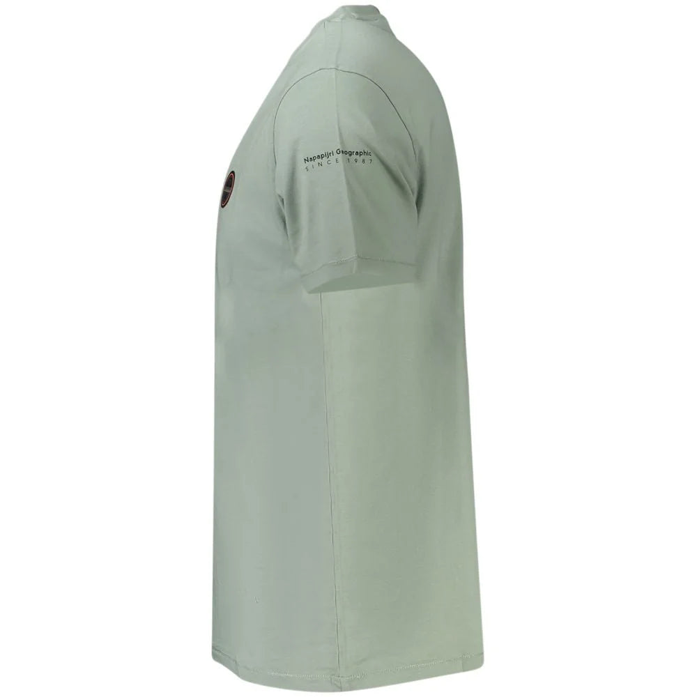 Napapijri Green Cotton Men T-Shirt - S - T-Shirts