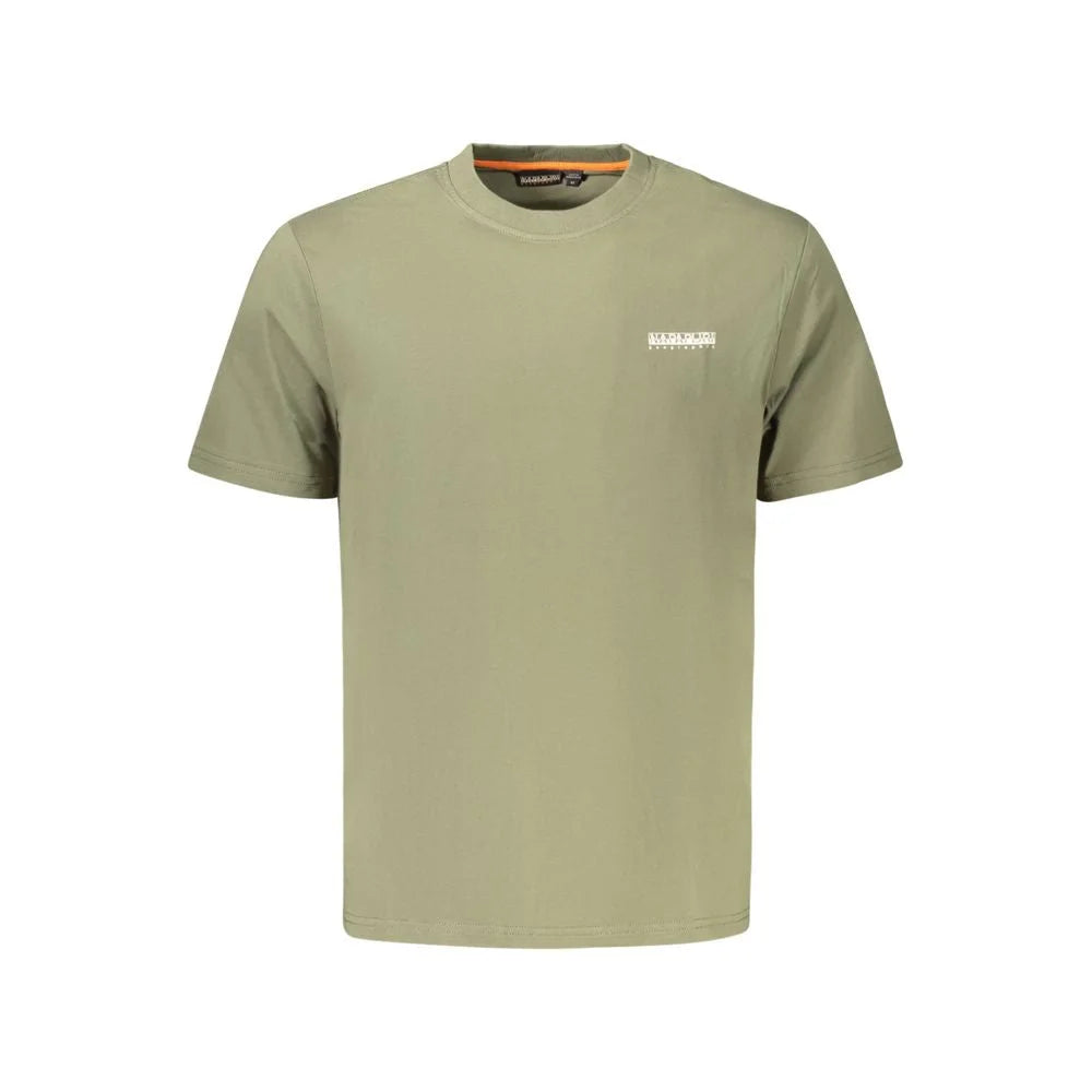 Napapijri Green Cotton Men T-Shirt - T-Shirts
