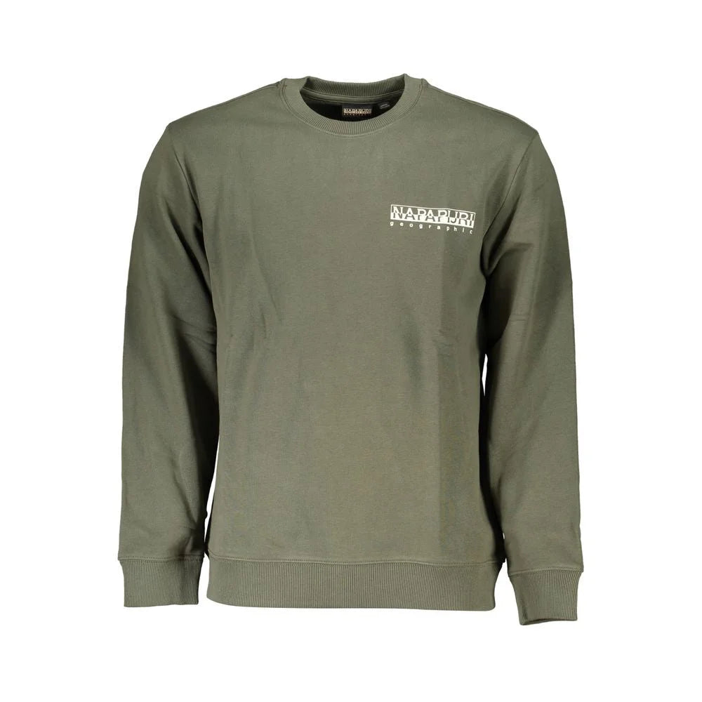 Napapijri Green Cotton Sweatshirt - Sweatshirts