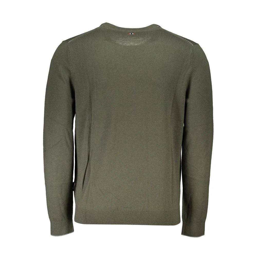 Napapijri Green Fabric Men Sweater