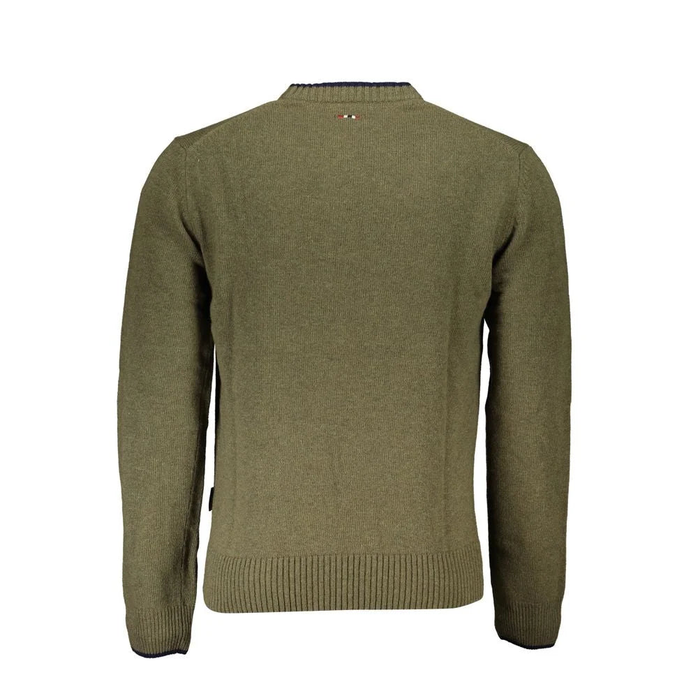 Napapijri Green Fabric Men Sweater - Sweaters