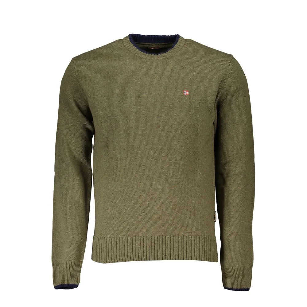 Napapijri Green Fabric Men Sweater - Sweaters