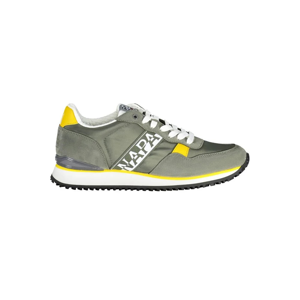 Napapijri Green Polyester Men Sneaker - EU44/US11 - Sneakers