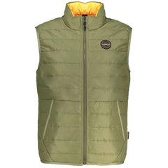 Napapijri Green Polyester Men’s Sleeveless Jacket - S - Vests