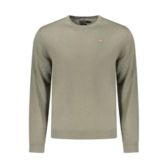Napapijri Green Wool Men Sweater