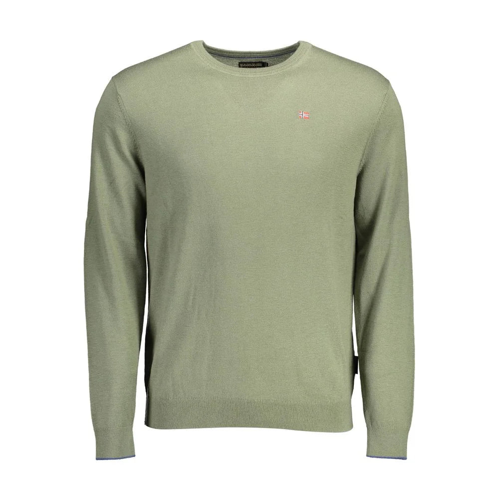 Napapijri Green Wool Men Sweater - Sweaters