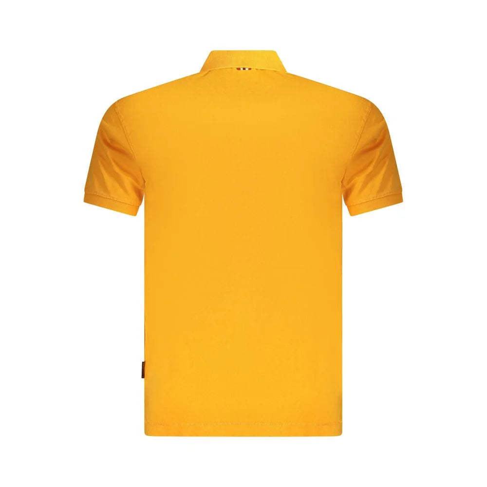 Napapijri Orange Cotton Men Polo Shirt