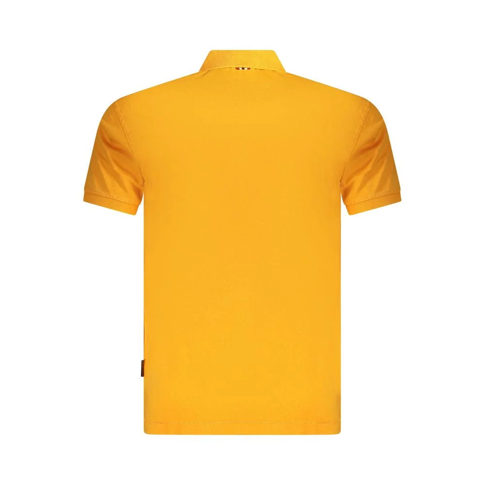 Napapijri Orange Cotton Men Polo Shirt