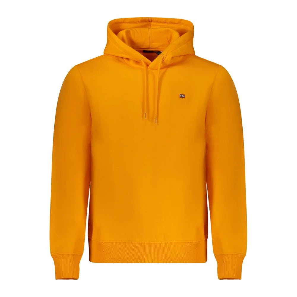 Napapijri Orange Cotton Men Sweater - XXL - Hoodies