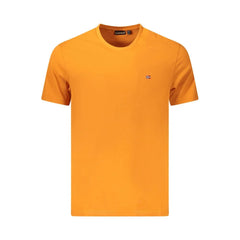 Napapijri Orange Cotton Men T-Shirt - T-Shirts