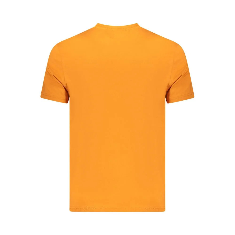 Napapijri Orange Cotton Men T-Shirt - T-Shirts