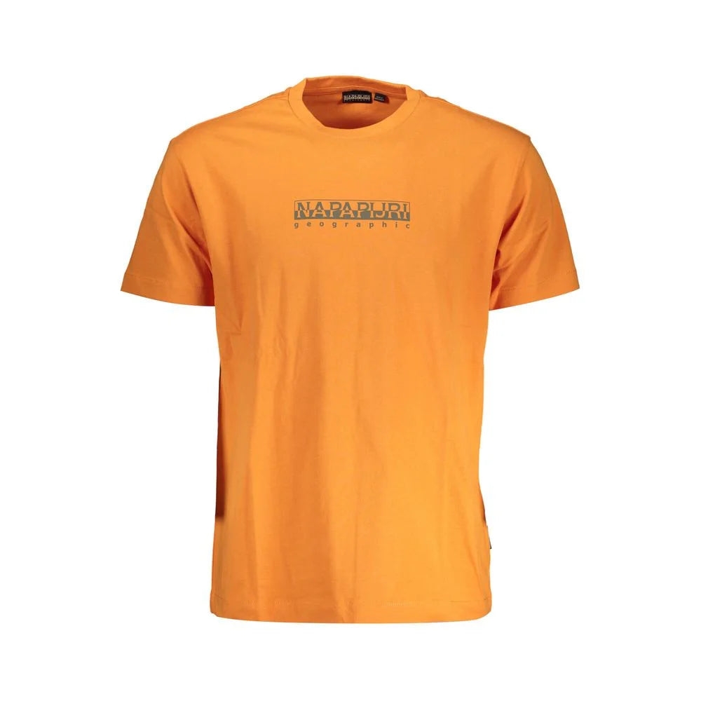 Napapijri Orange Cotton T-Shirt - XXL - T-Shirts