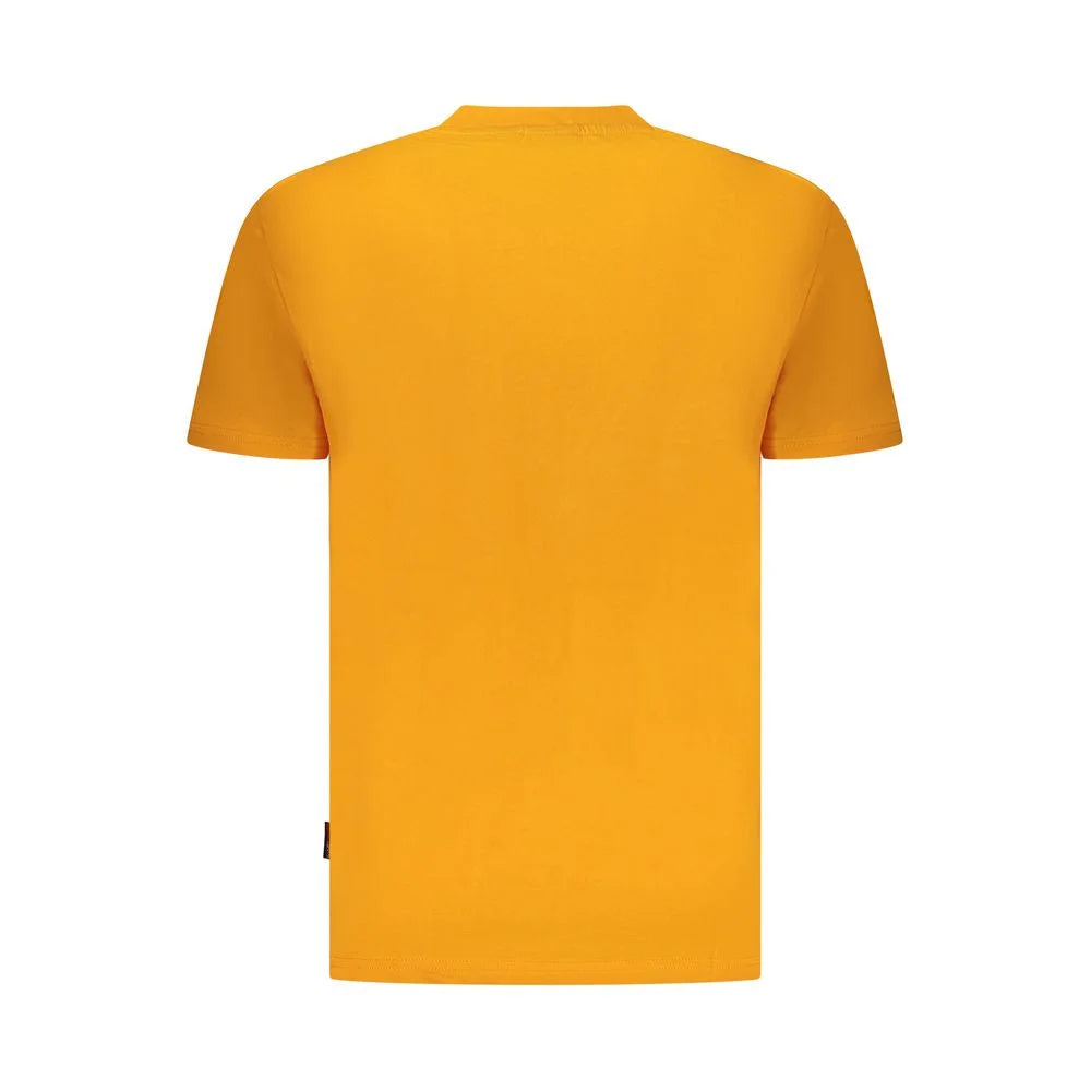 Napapijri Orange Organic Cotton Men T-Shirt - M - T-Shirts