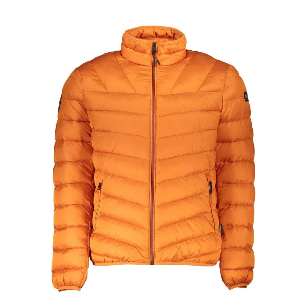 Napapijri Orange Polyamide Jackets & Coat - S - Puffer Jackets