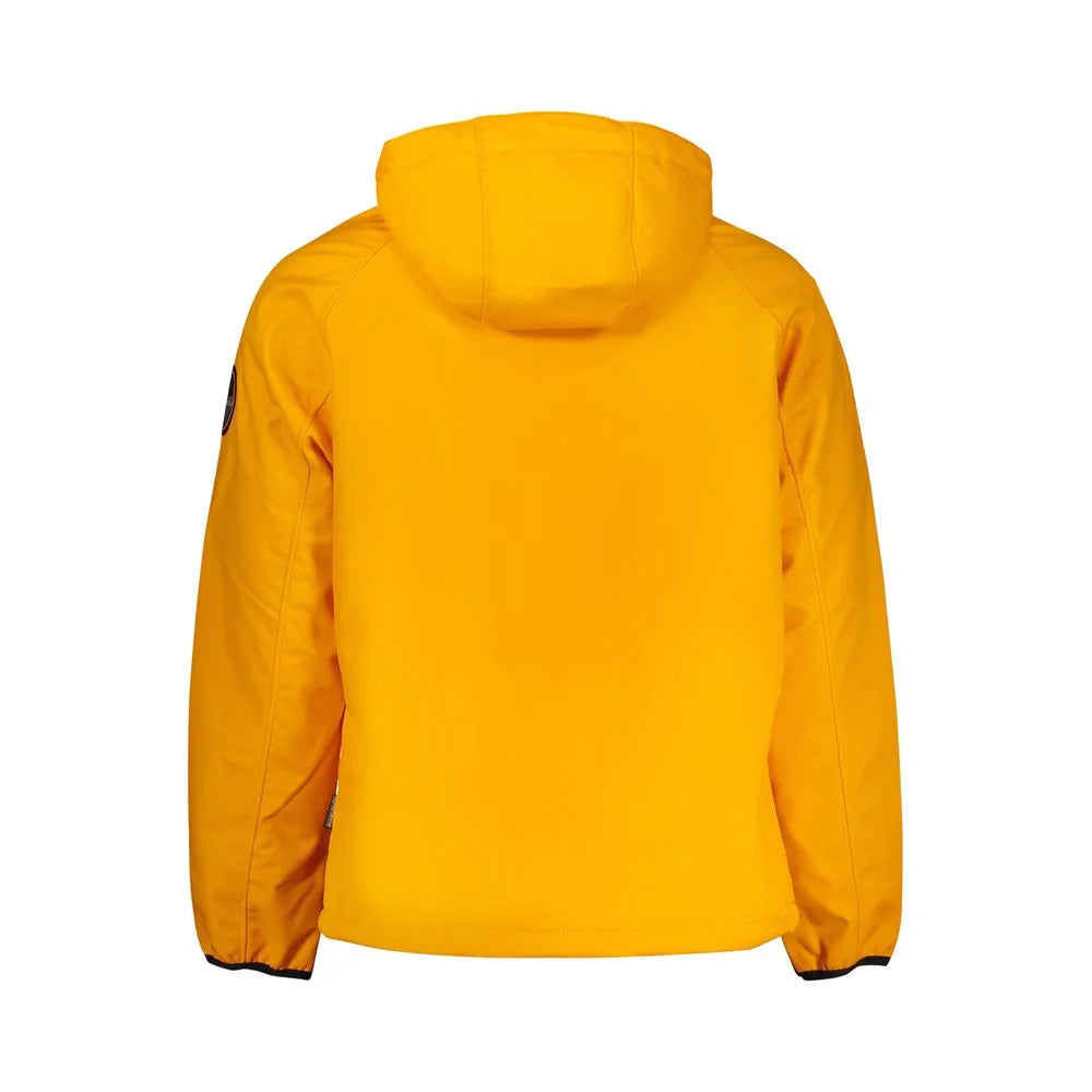 Napapijri Orange Recycled Polyester Men Jacket