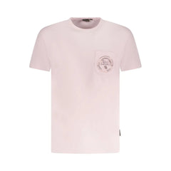 Napapijri Pink Cotton Men T-Shirt - T-Shirts