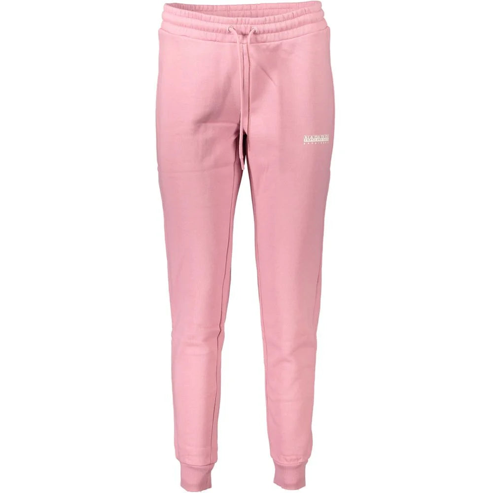 Napapijri Pink Cotton Pant - S - Sweatpants