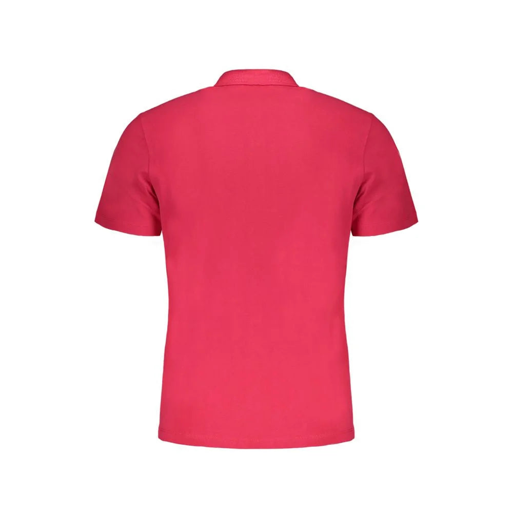 Napapijri Pink Cotton Polo Shirt - Polos