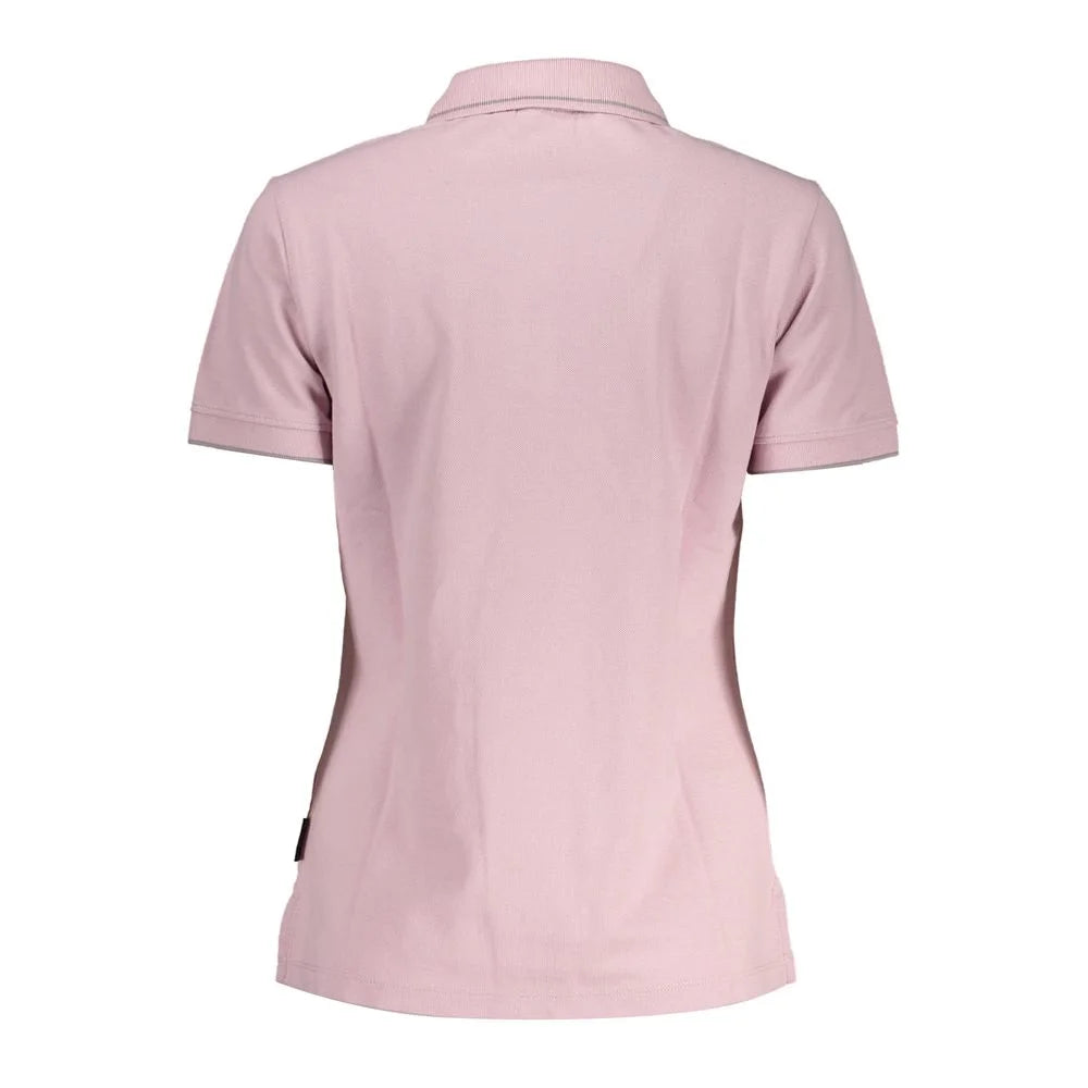 Napapijri Pink Cotton Women Polo Shirt - S