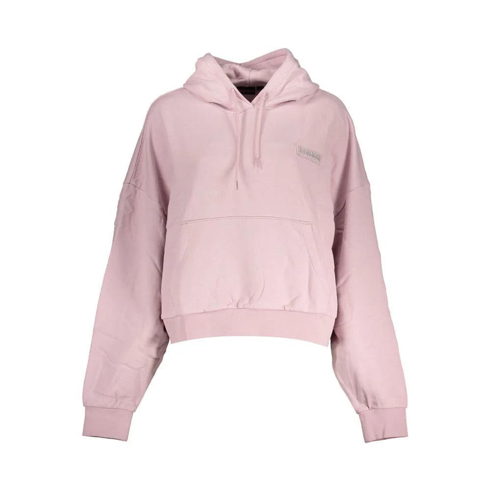 Napapijri Pink Cotton Women Sweater - 2XS - Hoodies