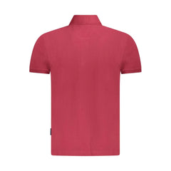 Napapijri Red Cotton Men Polo Shirt - S