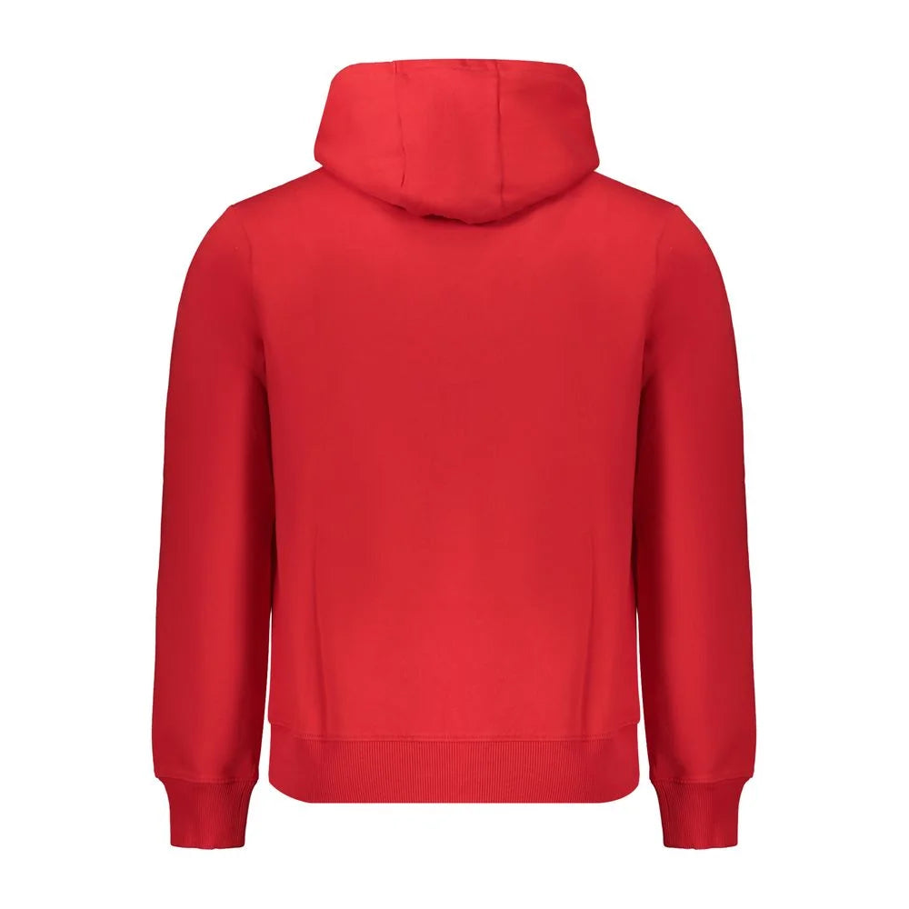 Napapijri Red Cotton Men Sweater - XXL - Hoodies