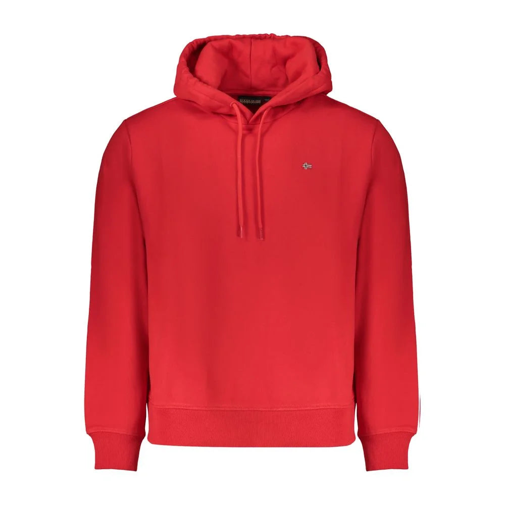 Napapijri Red Cotton Men Sweater - XXL - Hoodies