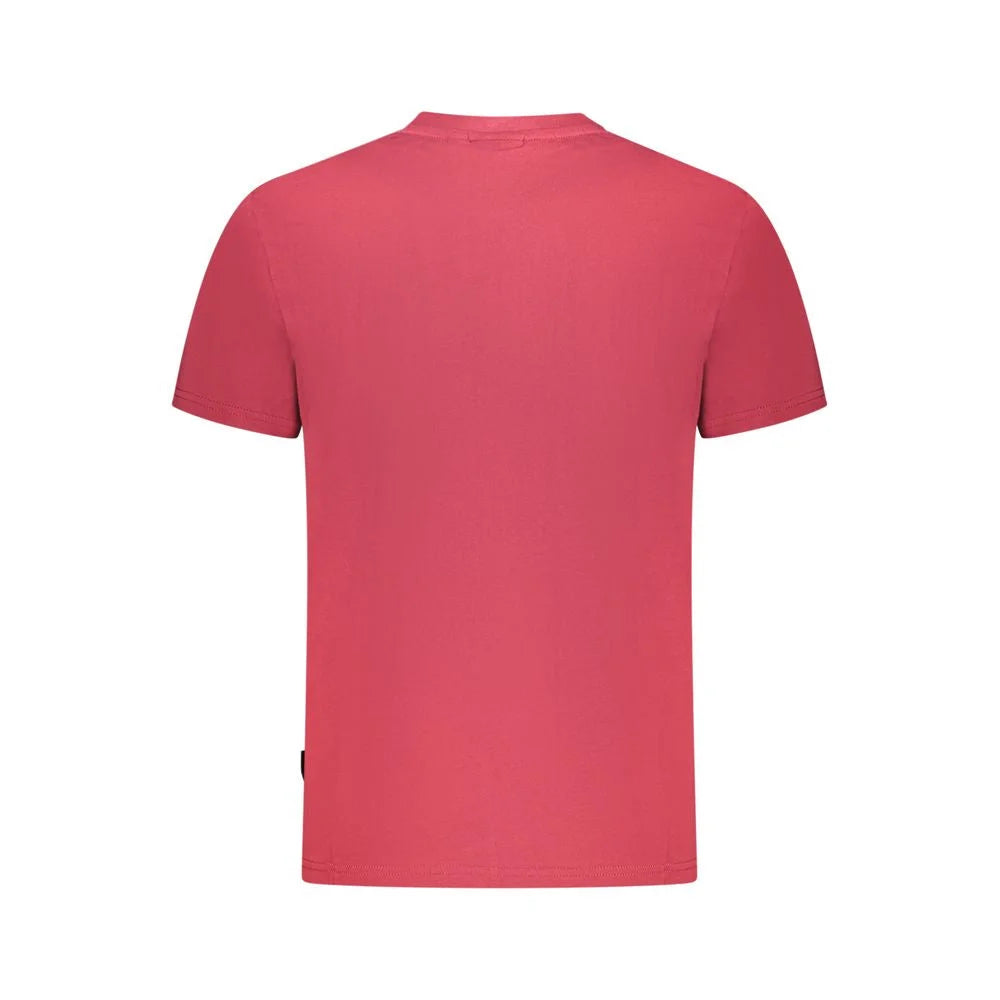 Napapijri Red Cotton Men T-Shirt - T-Shirts
