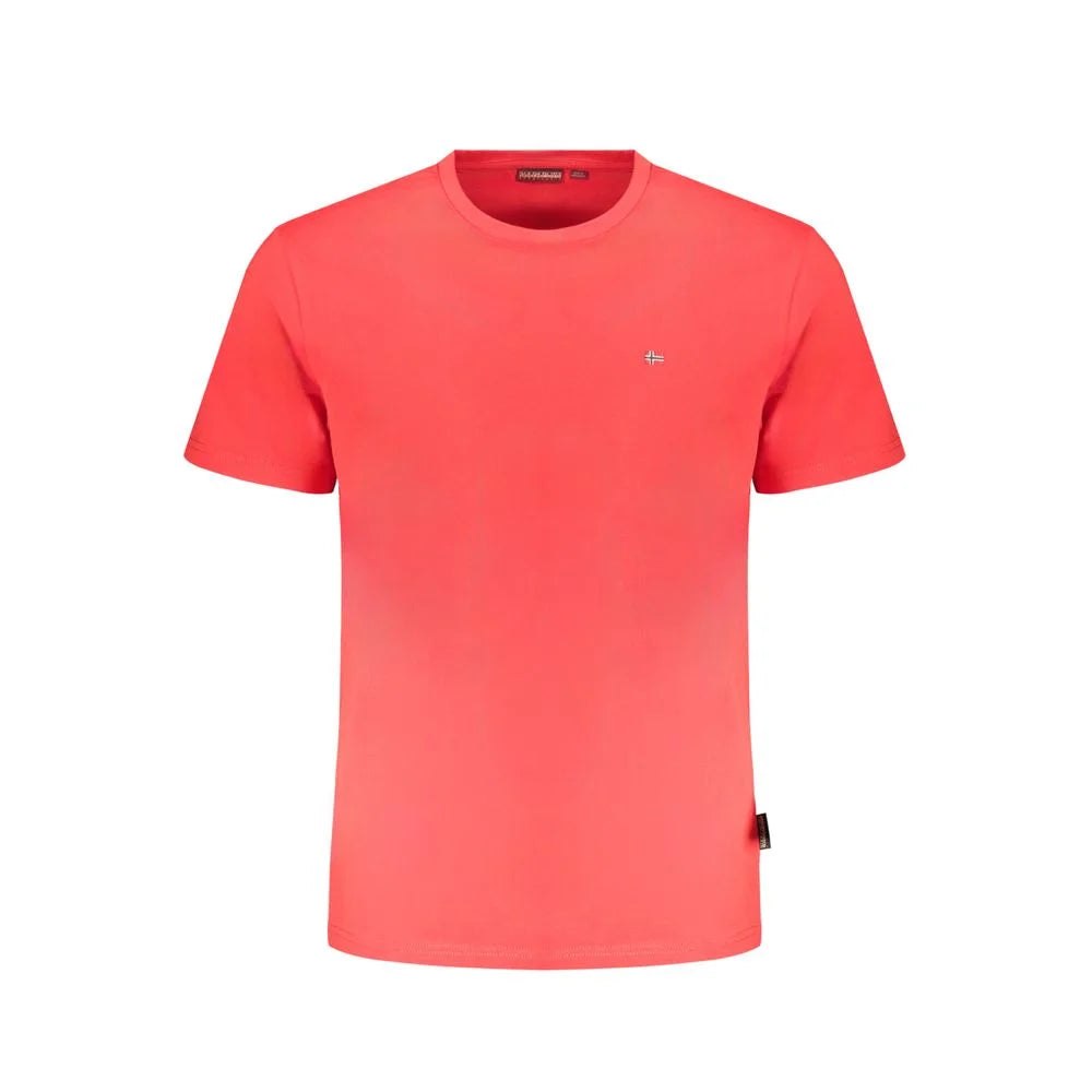 Napapijri Red Cotton T-Shirt - XXL - T-Shirts