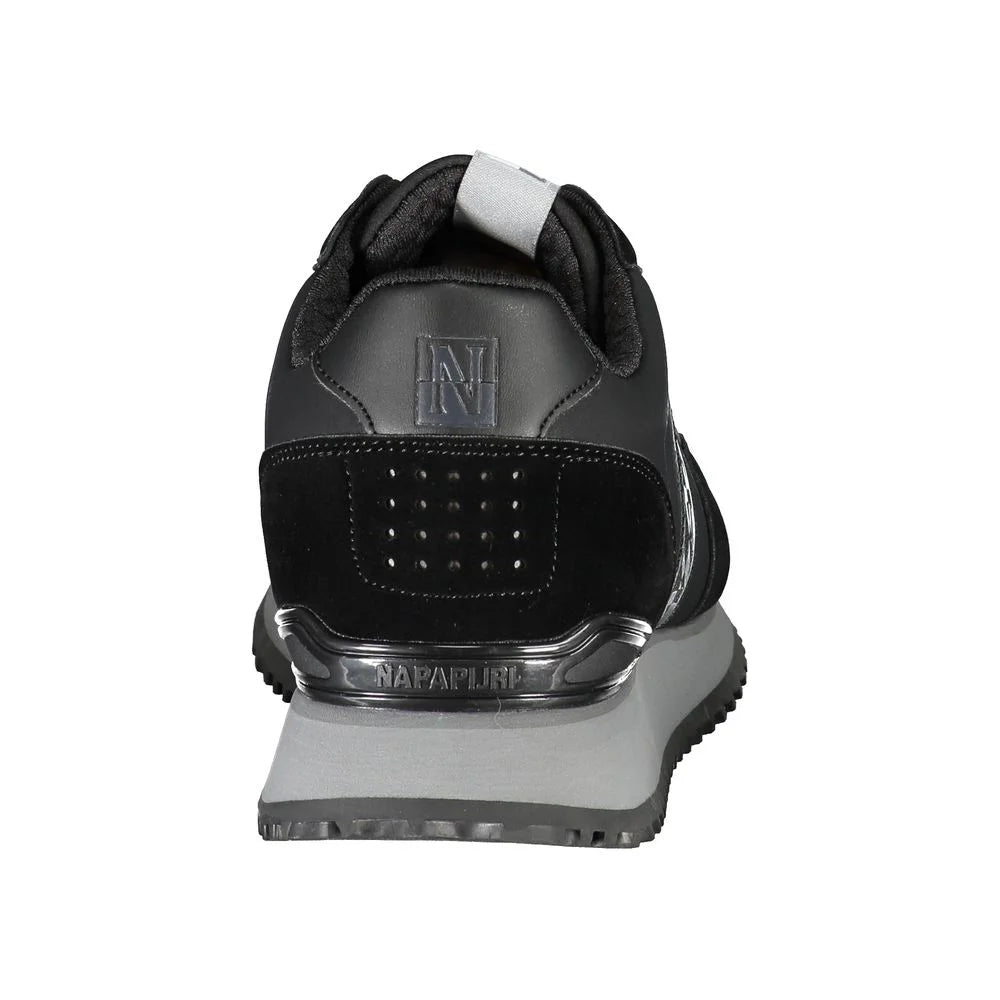 Napapijri Sleek Black Contrast Lace Sneakers - EU41/US8 - Sneakers