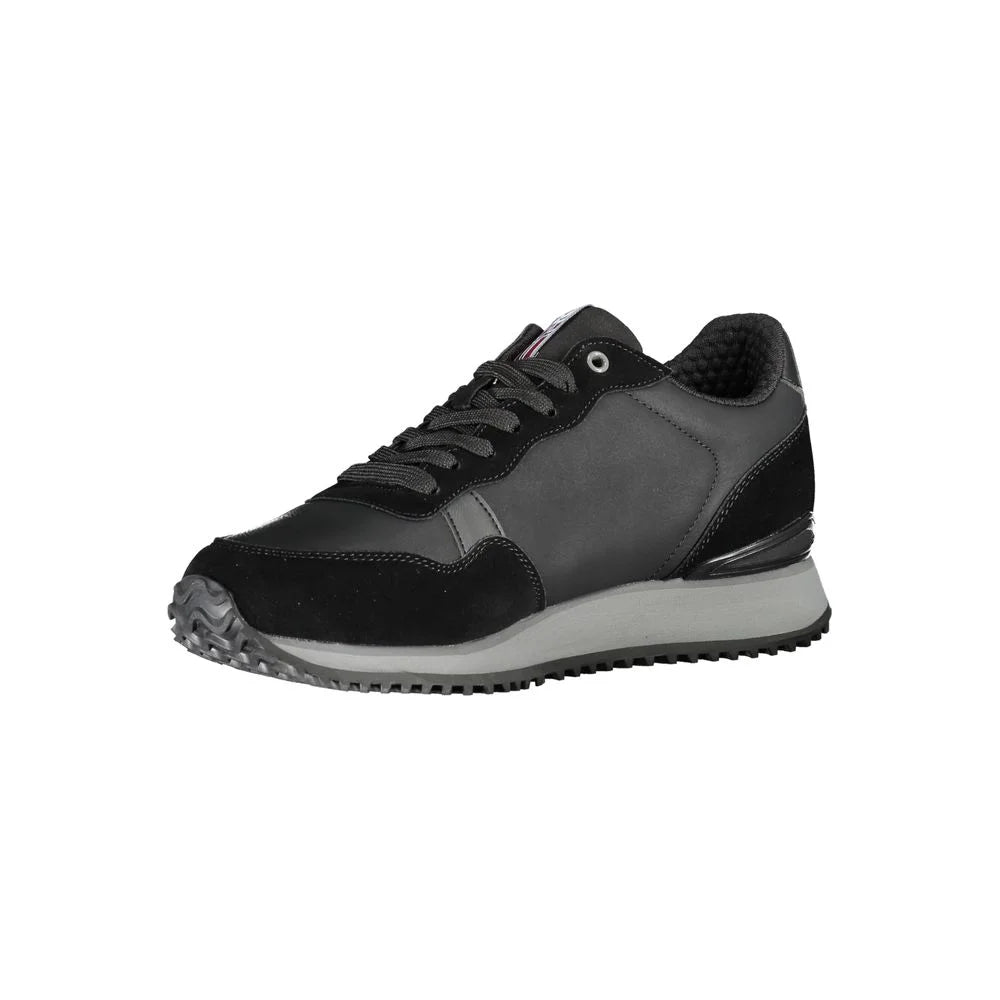 Napapijri Sleek Black Contrast Lace Sneakers - EU42/US9