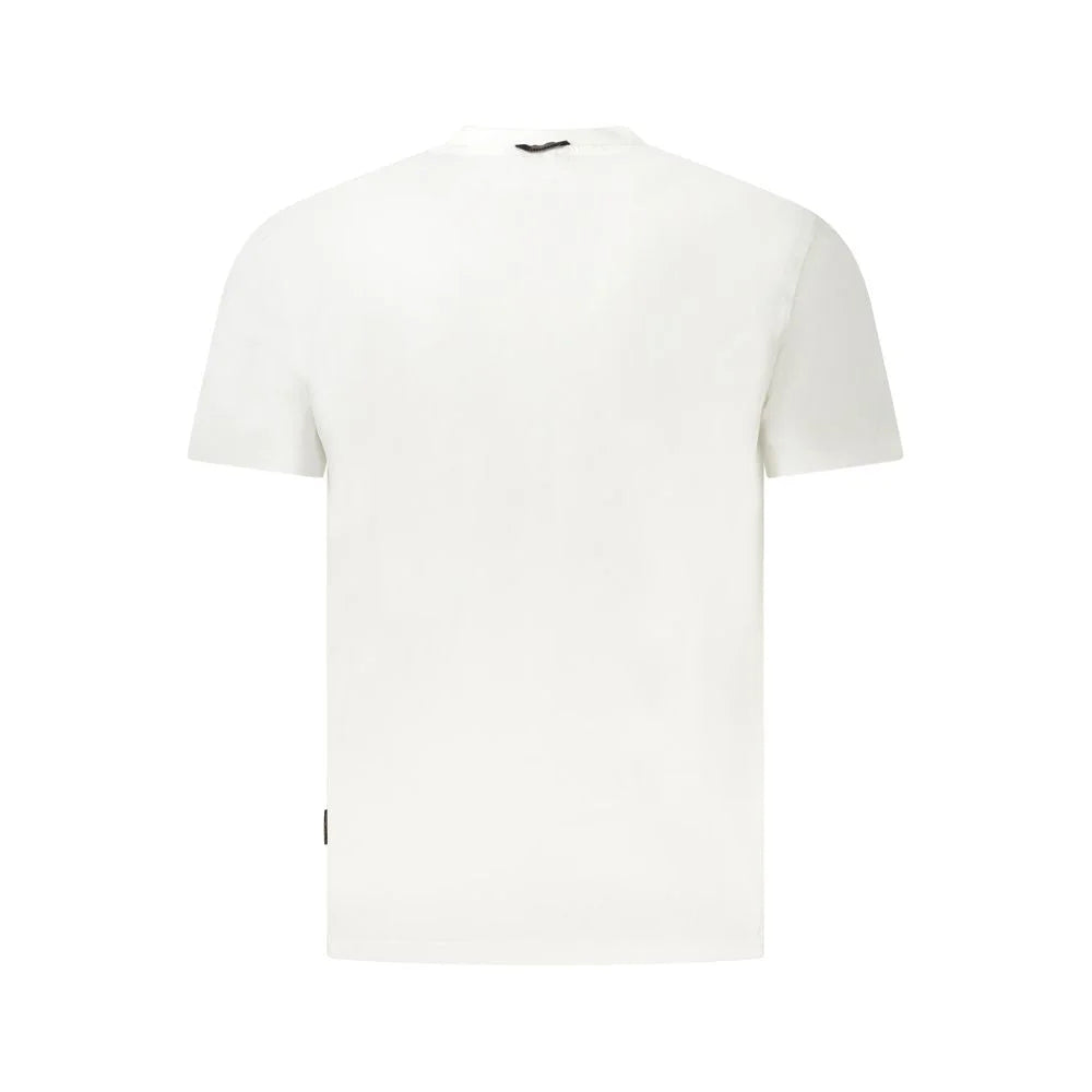 Napapijri White Cotton Men T-Shirt - T-Shirts