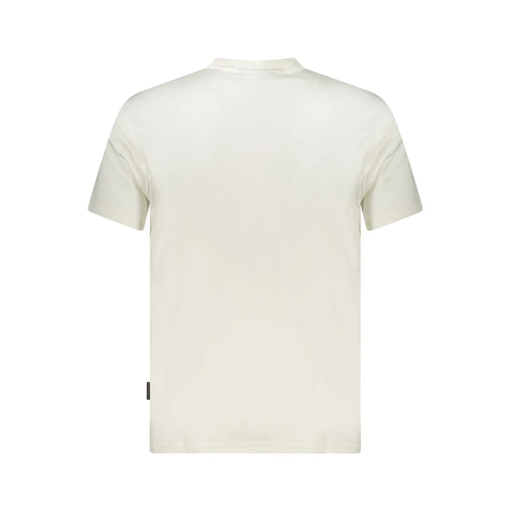 Napapijri White Cotton Men T-Shirt - T-Shirts