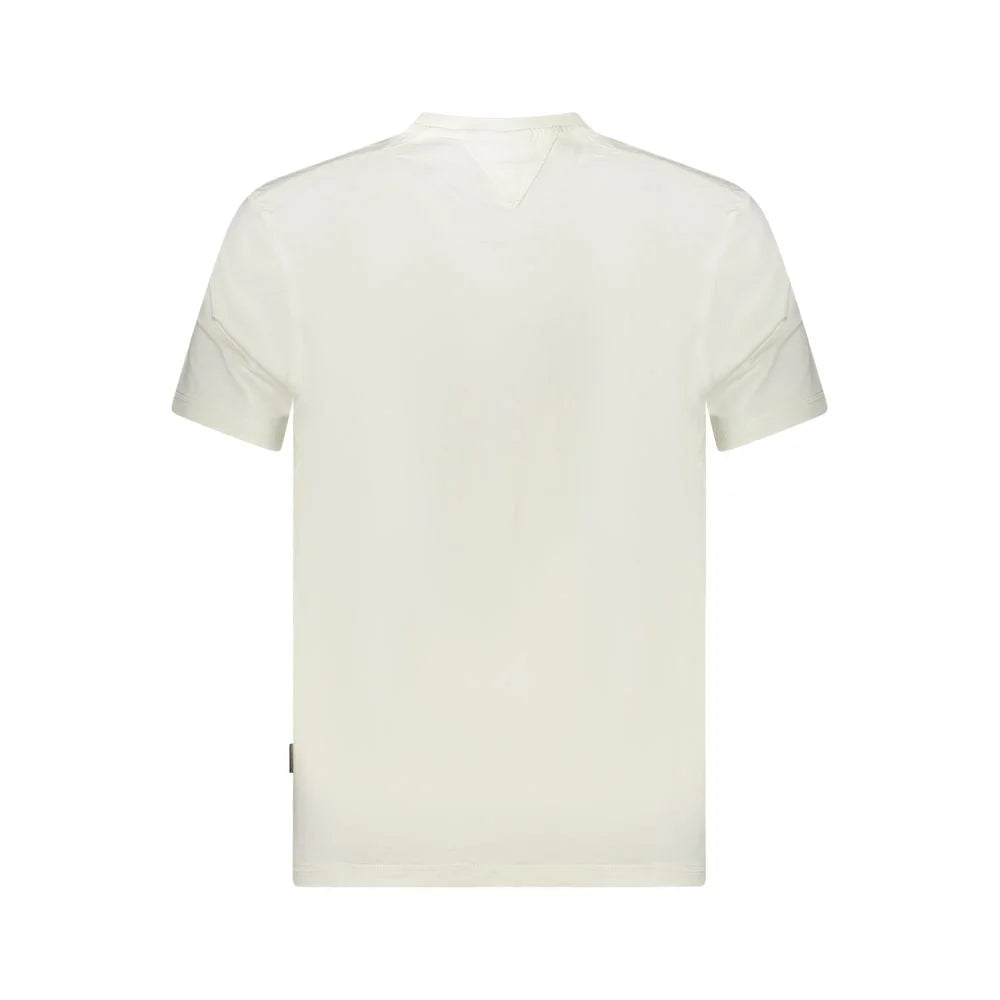 Napapijri White Cotton Men T-Shirt - T-Shirts