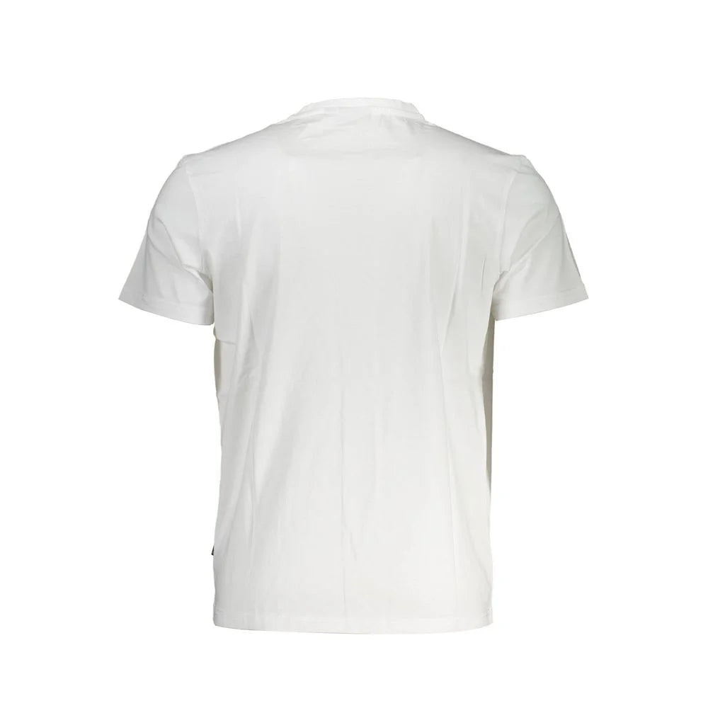 Napapijri White Cotton Men T-Shirt - T-Shirts