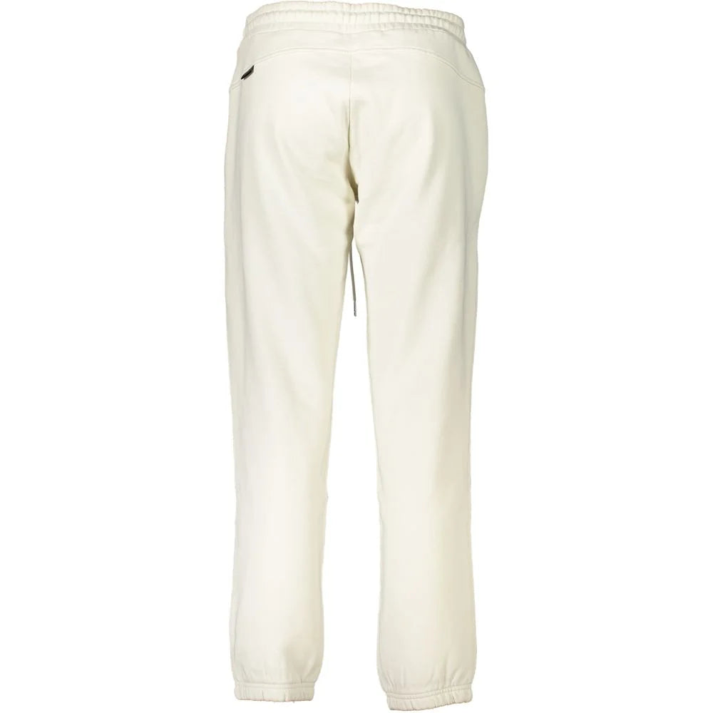 Napapijri White Cotton Pant - Joggers