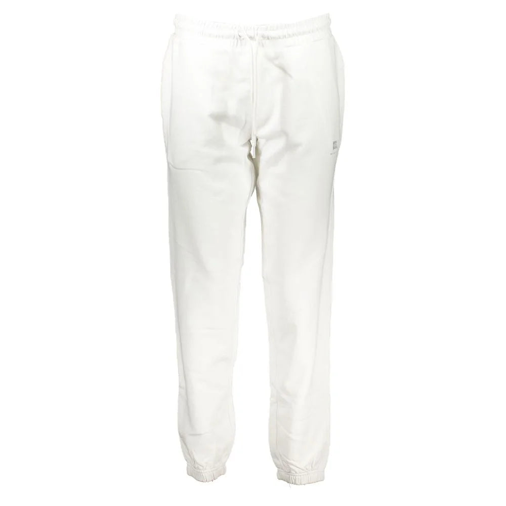 Napapijri White Cotton Pant - Training Pants