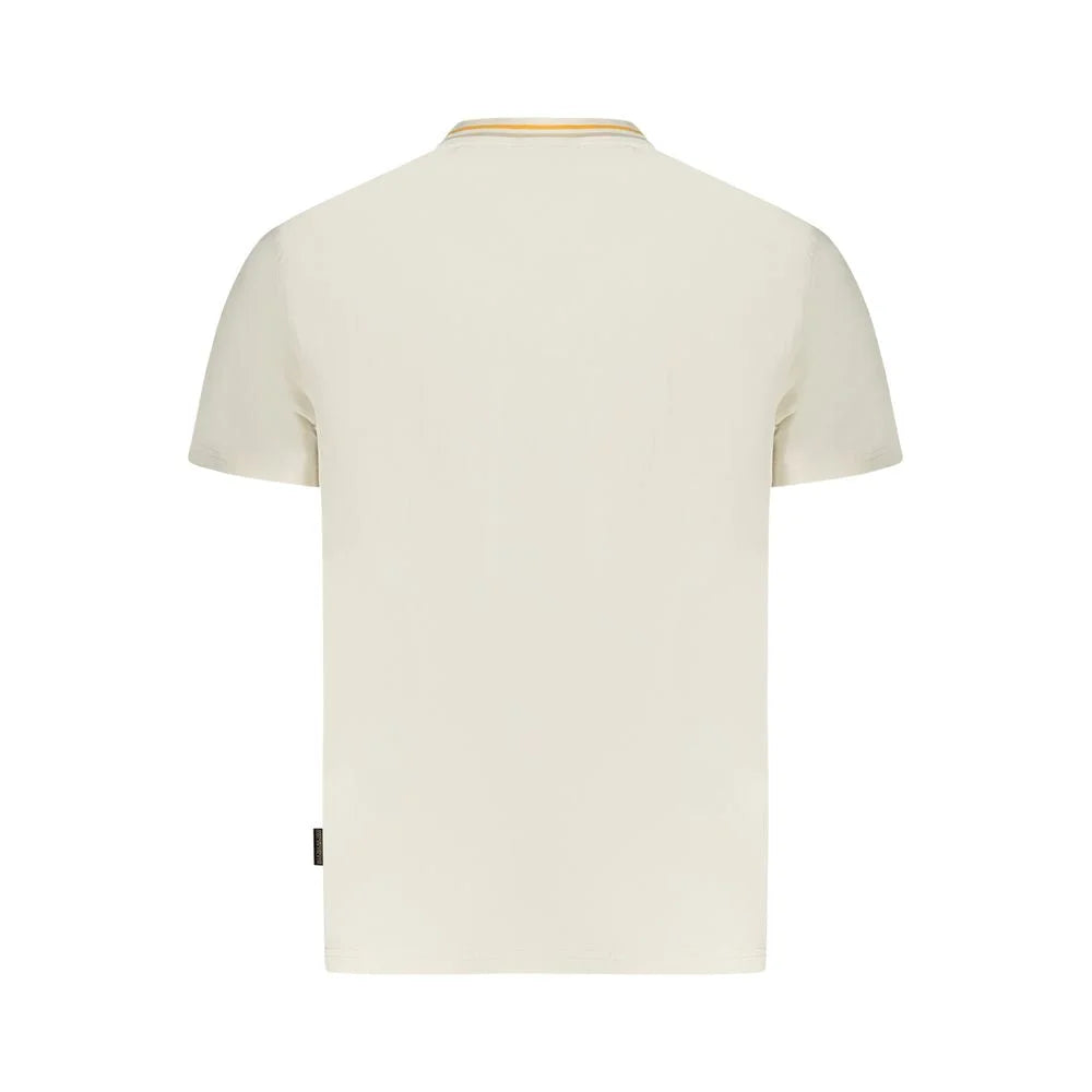 Napapijri White Cotton T-Shirt - S