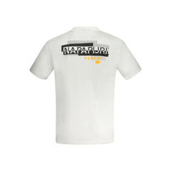 Napapijri White Cotton T-Shirt - XXL