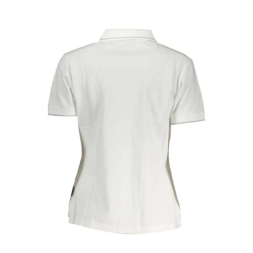 Napapijri White Cotton Women Polo Shirt - Polos