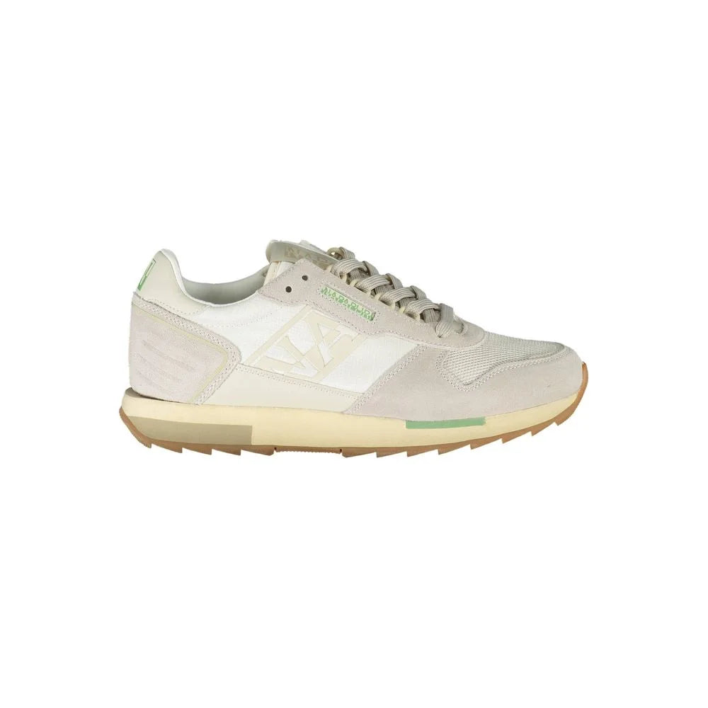 Napapijri White Leather Men Sneaker - EU43/US10