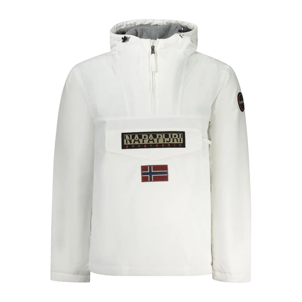 Napapijri White Polyamide Men Jacket - Sport Jackets